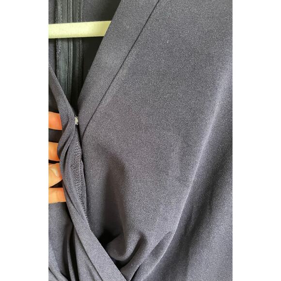 Grace Karin Dress Size L Clip Dot Long Sleeves Surplice Bodice V-Neck Stretch - Picture 4 of 9